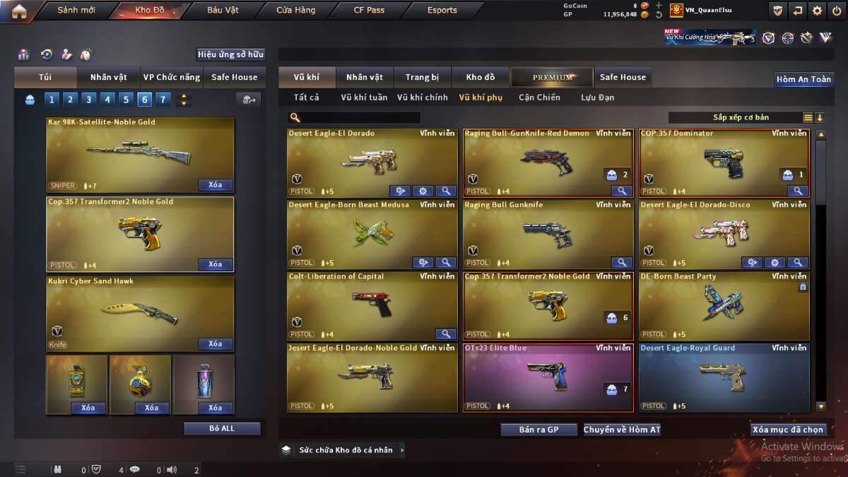 shop acc cf uy tin gia re